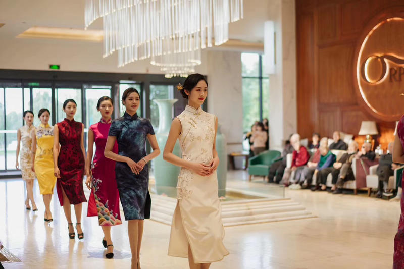 A Qipao fashion show at Orpea China, image 2 of 4