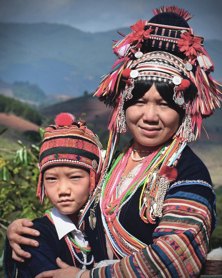 Happy Mother’s Day! Mother and son from the Akha “sharp-headed” tribe, itself a part of the larger Hani…