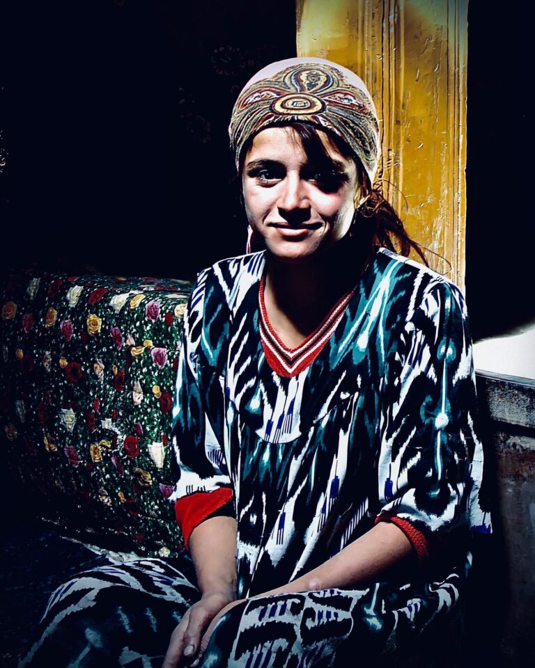 Pamiri young girl, who invited us to her home for tea, in the Pamir Valley, close to the border with Afghanistan, image 1