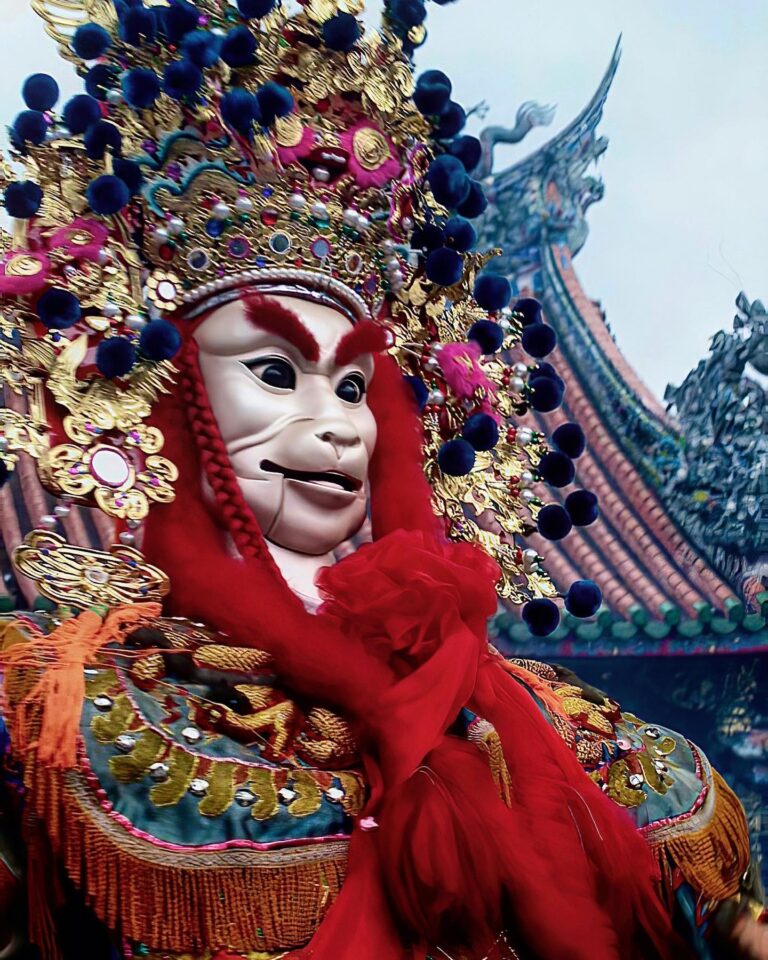 Articulated procession mannequin at Taipei’s Lungshan Temple
