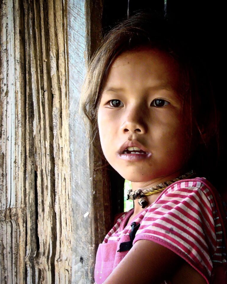 Khmu young girl from a village near Luang Prabang