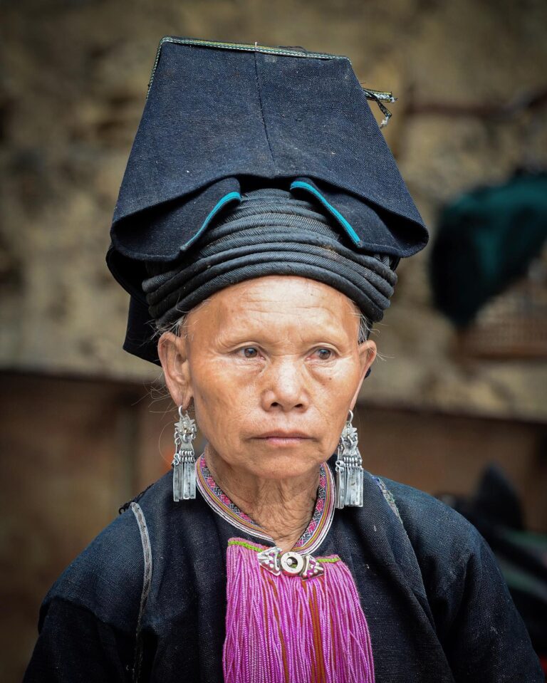 Woman from the “Indigo” branch of the Yao ethnic minority