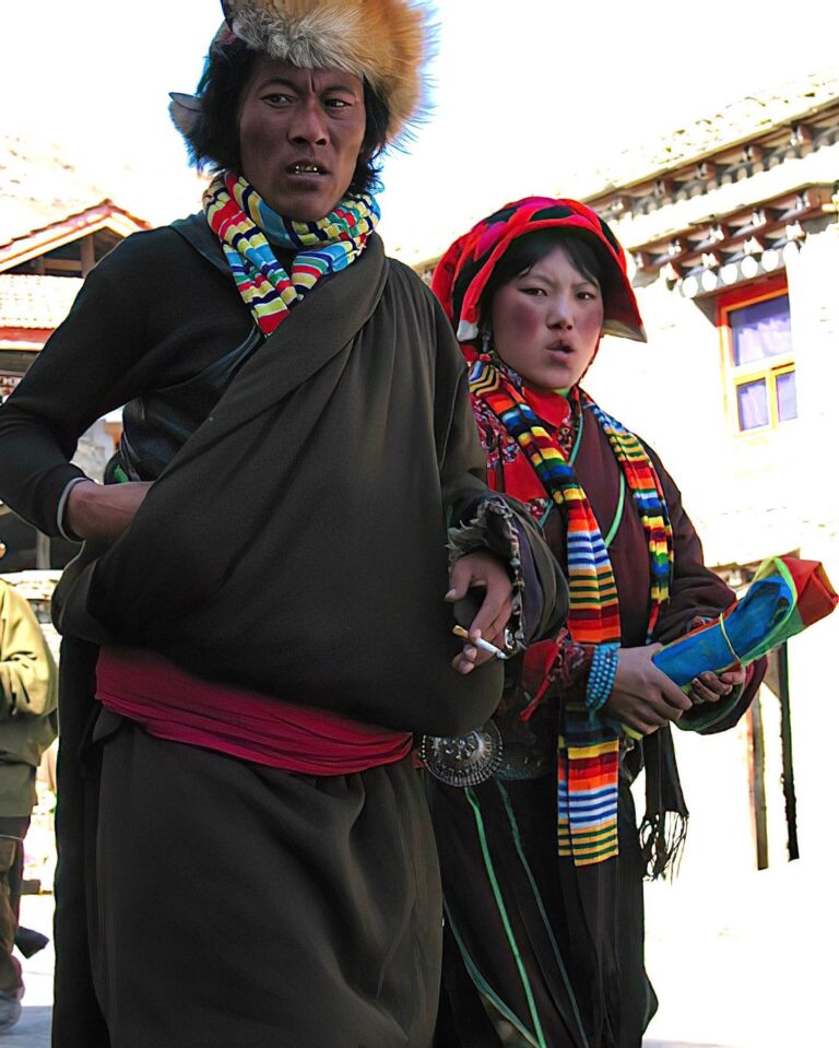 Apparently tough Tibetan couple from Tagong, in Sichuan