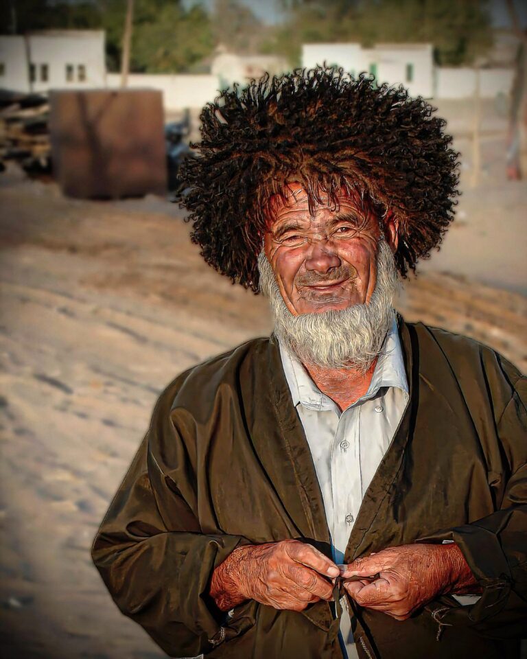 Semi-nomad Turkmen camel herder from the oasis of Yerbent, in the middle of the Karakum desert, in Turkmenistan