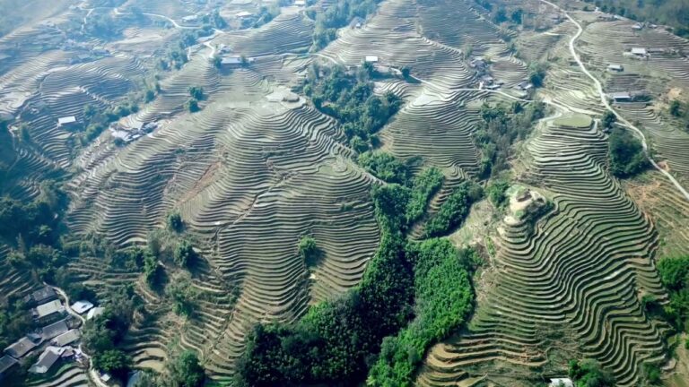 🇻🇳The beautiful rice terraces around the town of Sa Pa, in North Vietnam, close to the border with China