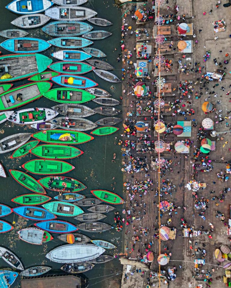 Bathing in the Holy Ganges River in Varanasi (Banaras)
