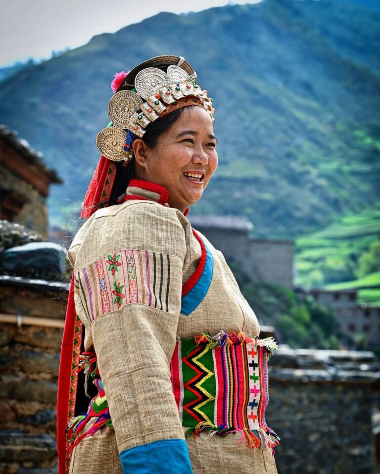 This is the mother of Gaomi, the young lady in my previous photograph, from the village of Eya, in Sichuan,…