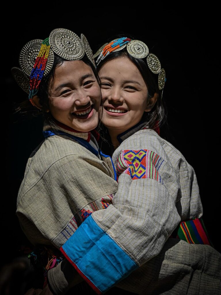 Sisterly love. Eya Naxi District, Sichuan, China