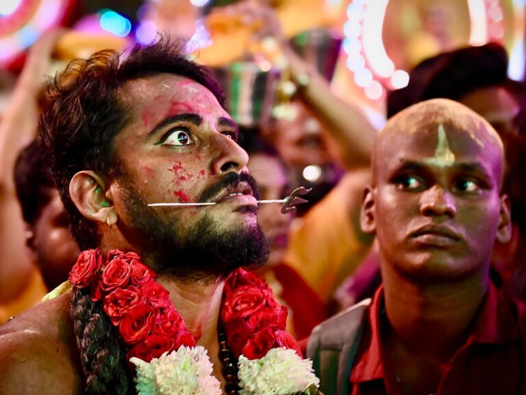 Previously unpublished photograph of Thaipusam 2025 at the Batu Caves in Kuala Lumpur, Malaysia