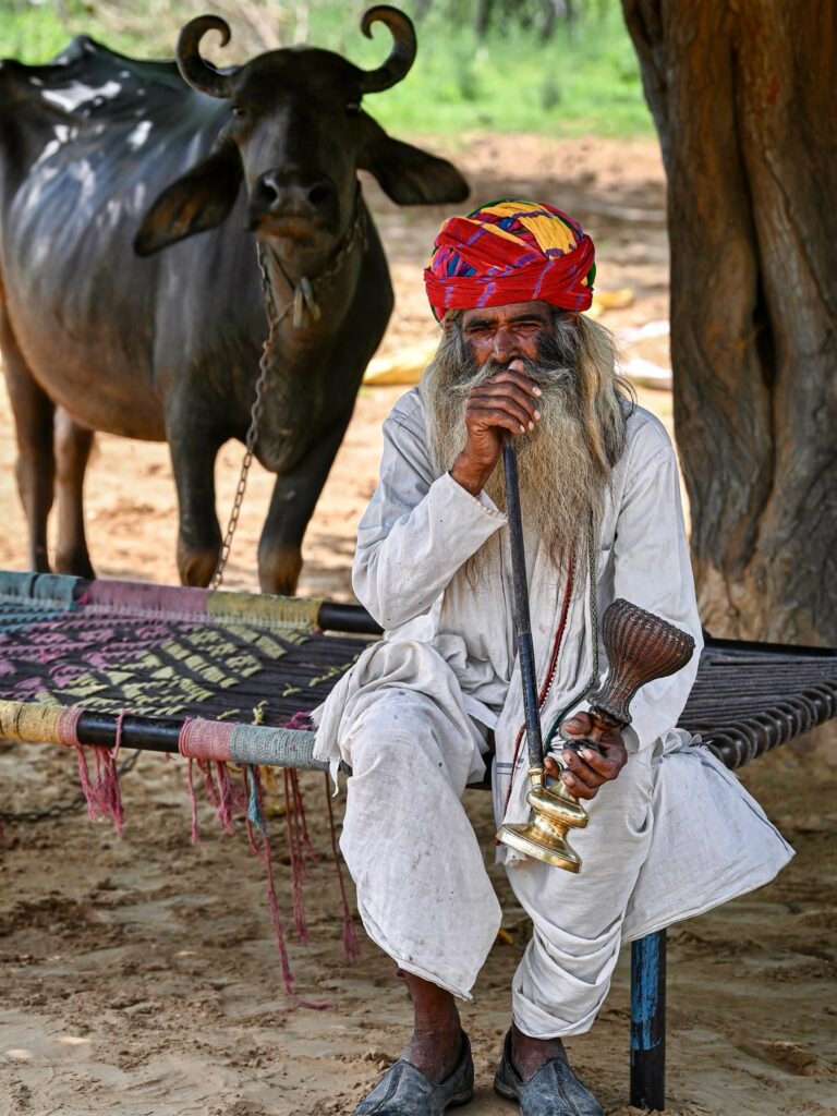 His name is Rampur, but I just called him Baba, like everyone else in his village close to Jaipur, Rajasthan
