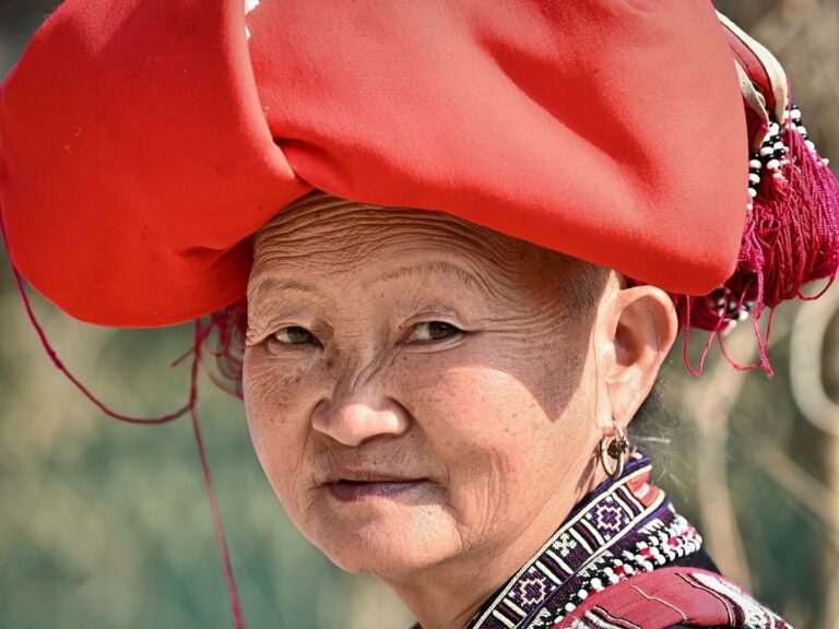 Woman from the “Red Dao” branch of the Dao ethnic minority in the Sa Pa region of northern Vietnam