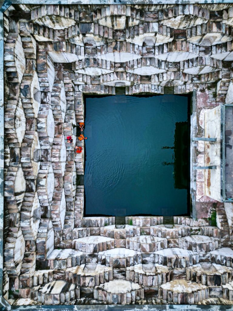 The Amer Stepwell, also called Panna Meena ka Kund, Jaipur, Rajasthan